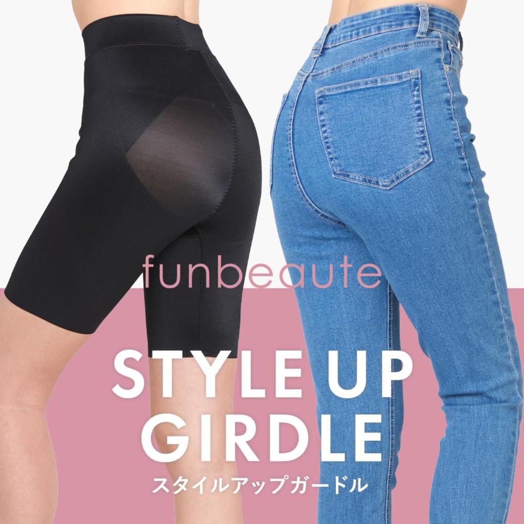 Teijin Girdle Shorts for 3L [fun.] Women, Hip-Lifting Shorts, Shapewear, Black,