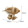 3D Wooden Puzzle Airship Model Home Decoration Birthday Gifts Collection Stable Educational Toy DIY