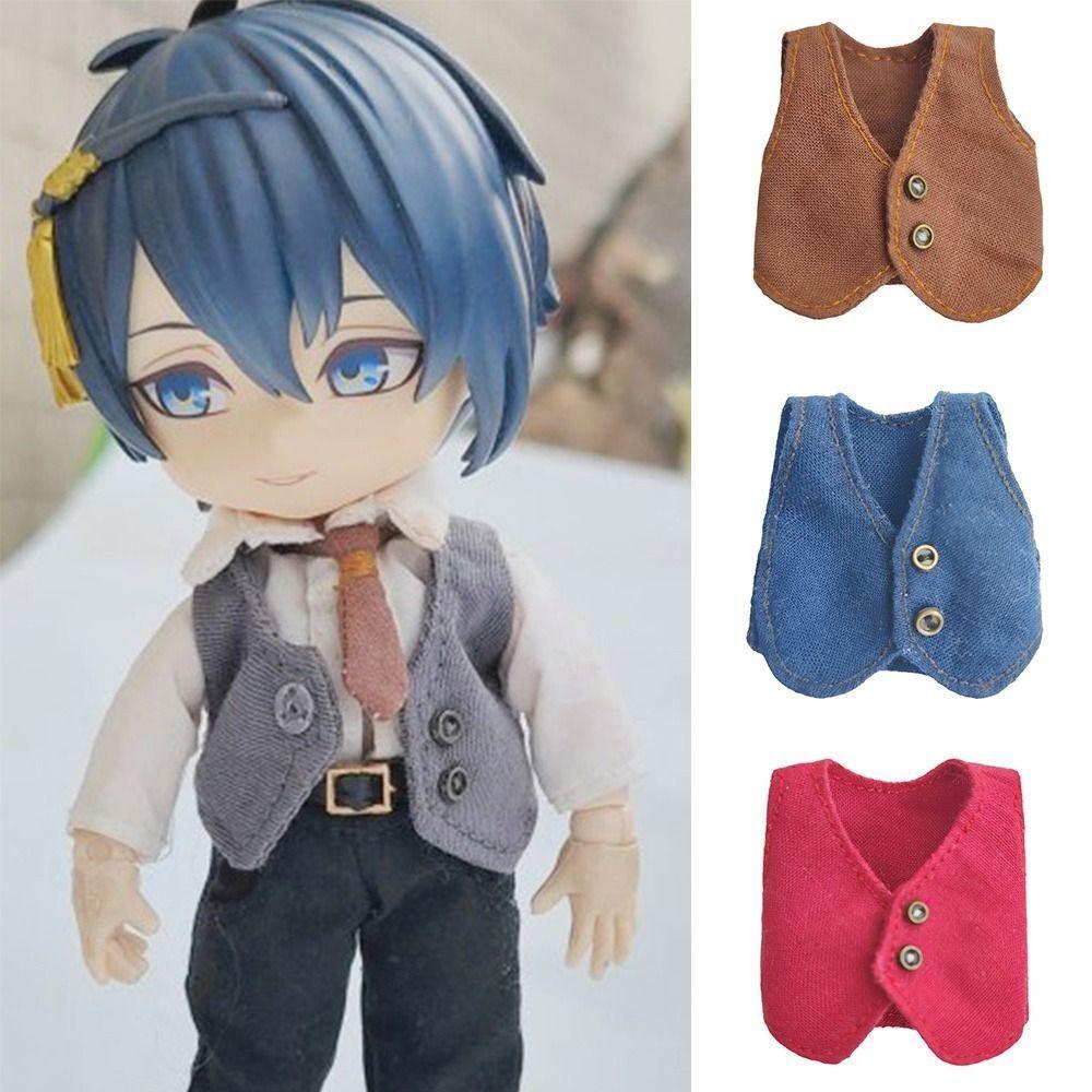 

Formal Dress Doll Vest Tops Obitsu 11 Doll Gentleman s Vest Fashion Ob11 Doll Clothes Kids Toys кавовий