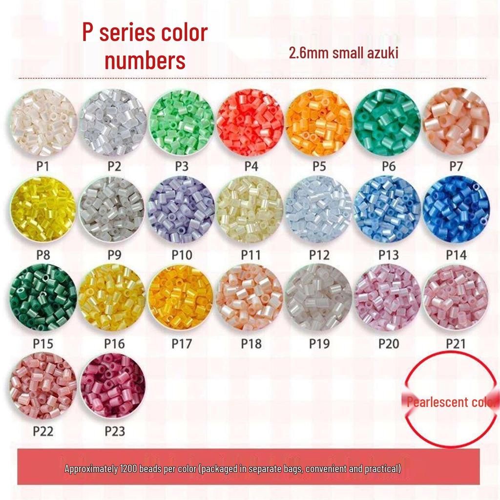 Clear Puzzled Beans Special Color Refill Pack, Black & White, 2.6mm Handmade DIY Fuse Beads Toy Set