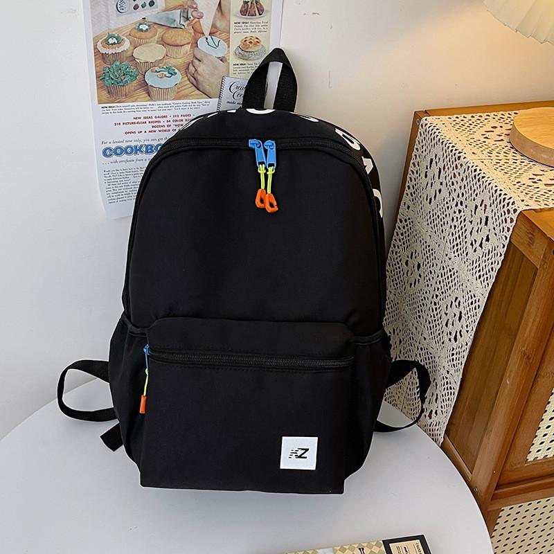 New Fashion Color Block Cute Backpack For Teens Lightweight And Stylish Shoulder Bag With High Color Value