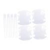 8pcs Car Silicone Exterior Door Handle Bowl Anti Scratch Clear Sticker Protector Cover Trim Set