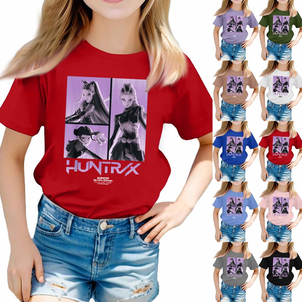 Dívčí chlapecká trička pro batolata Dětské top chlapecké a dívčí tričko s krátkým rukávem