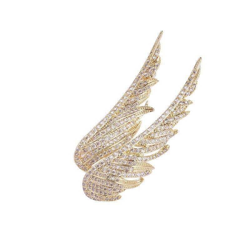 Flying Wings Feather Brooch High Sense Niche Men And Women Personality Light Luxury Pin Collar Pin Suit Accessories Corsage