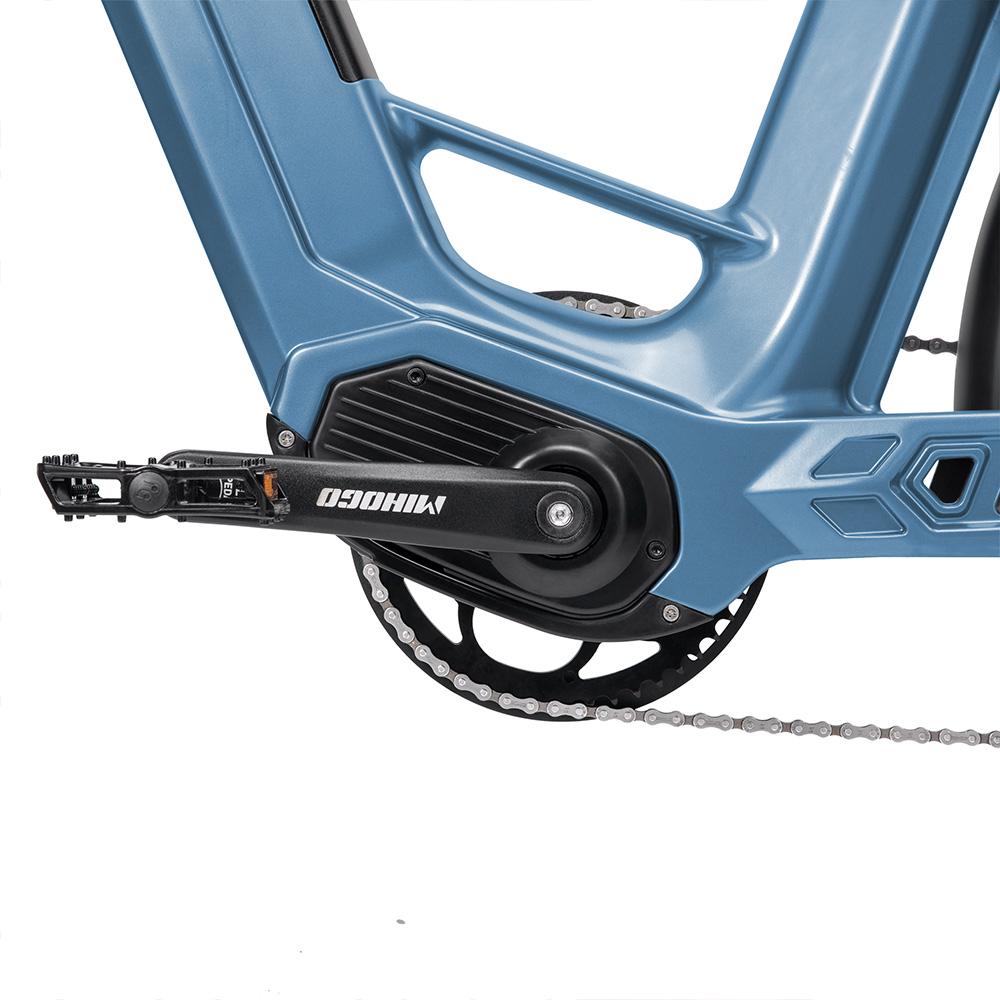 Electric Bicycle Mihogo Air 26" Tire 750W Motor High End Carbon Fiber Electric Bike 48V 19.2Ah Dual Disc Brakes 7 Speed Max Load 125Kg