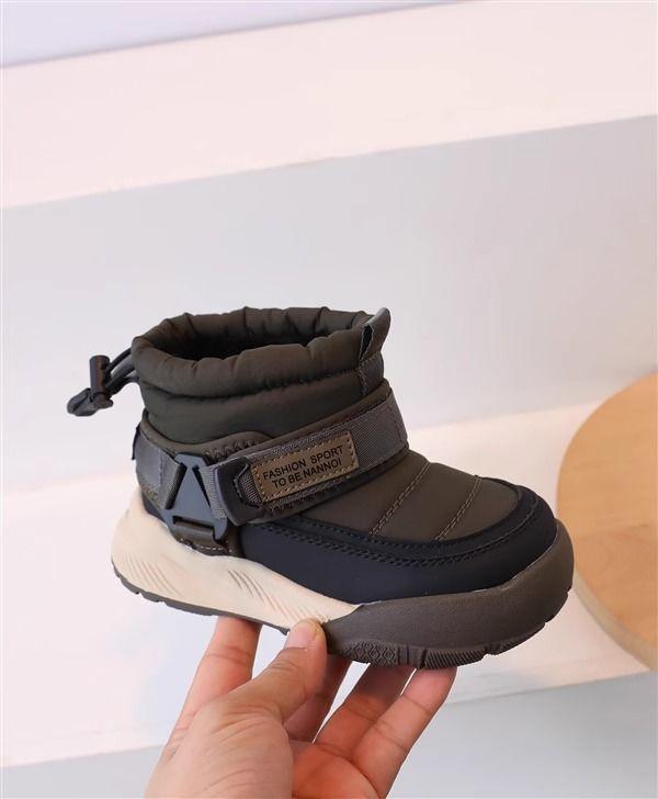 Mädchen Kleinkind Winter Baumwollstiefel - Samtgefüttert, Rutschfest, Weiche Sohle, Warme Schneestiefel