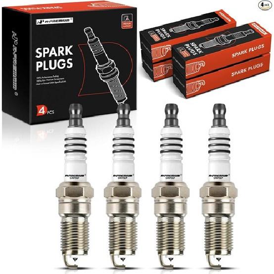 Iridium Platinum Spark Plugs Compatible with Escape, Mustang, Taurus,Pack of 4