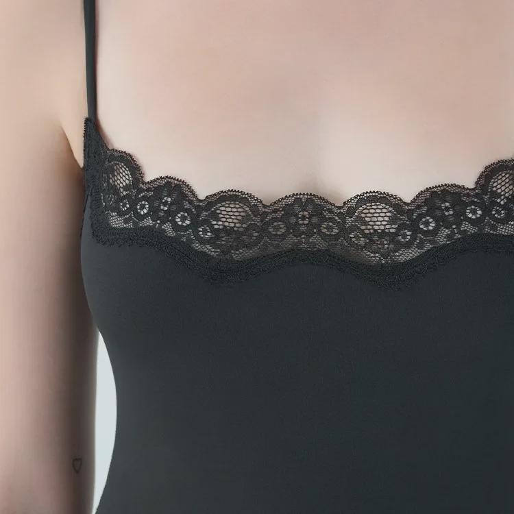 Sexy European & American Lace Slim Backless Jumpsuit with Adjustable Straps and Breathable Hip-Lifting Design