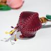 Leder Granatapfel Taschenanhänger Niedlicher Schlüsselanhänger Anhänger Handgefertigt Mode Handtaschenanhänger Obst Anhänger für Handtasche Auto