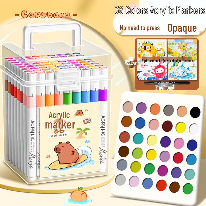 Acrylmarker & Waschbare Buntstifte für Kinder - Kunstbedarf für Grundschule & Kindergarten