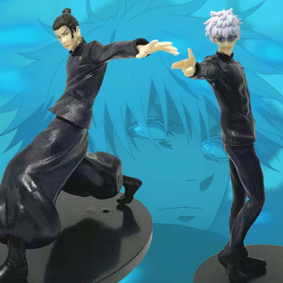 14,5 cm Figurka Anime Jujutsu Kaisen Korek do makaronu Satoru Gojo Figurka Akcji Geto Suguru Figurka PVC Model Kolekcjonerski dla Dorosłych Zabawki