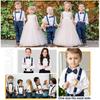 Solid Color Suspenders Bowtie Elastic Children Belt Classic Accessory Y-Back Braces