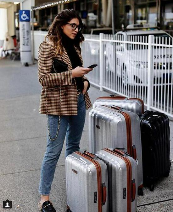 2025 European & American Style Women's Plaid Double-Breasted Autumn Coat In Top 5 Colors