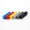 70pcs Technology 3701 Brick 1x4 with Hole Thick Bricks Building Block Compatible Accessories Particles Mechanical Science
