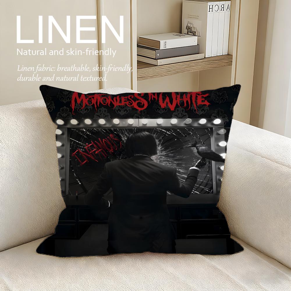 Music Motionless In White Cushion Cover Pillowcase Set Pcs x x Breathable Washable Sofa Cushion Cover