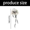 Trendy Silver Heart Pendant Key Holder With Beaded Tassels And Ribbon Bowknot Handmade Keychain For Girls Gift
