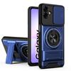 KEYSION Magnetic Phone Case for Samsung A07 A06 4G A05 Slide Camera Protection Upright Kickstand 360 Ring Shockproof Back Cover
