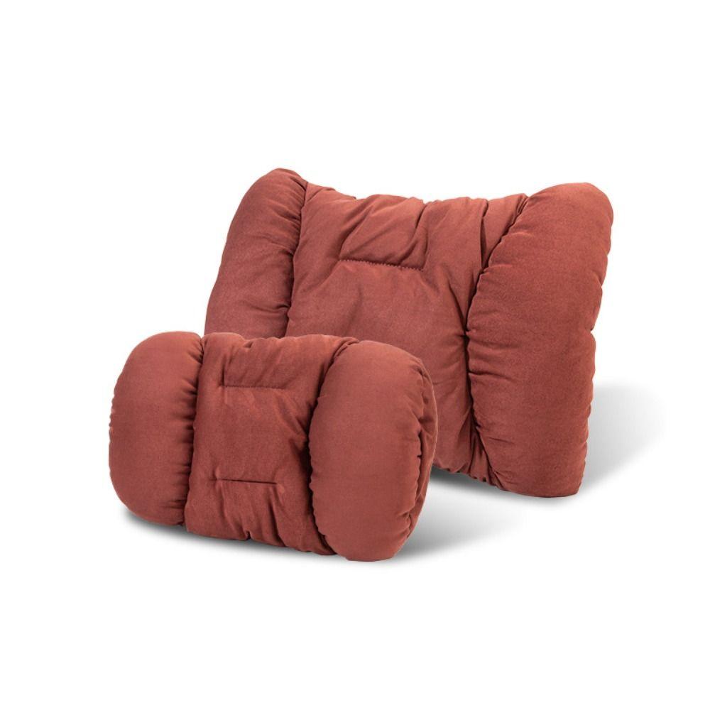 Comfort Winter Plush Car Headrest Universal Lumbar Pillow Support  Automotive Interior