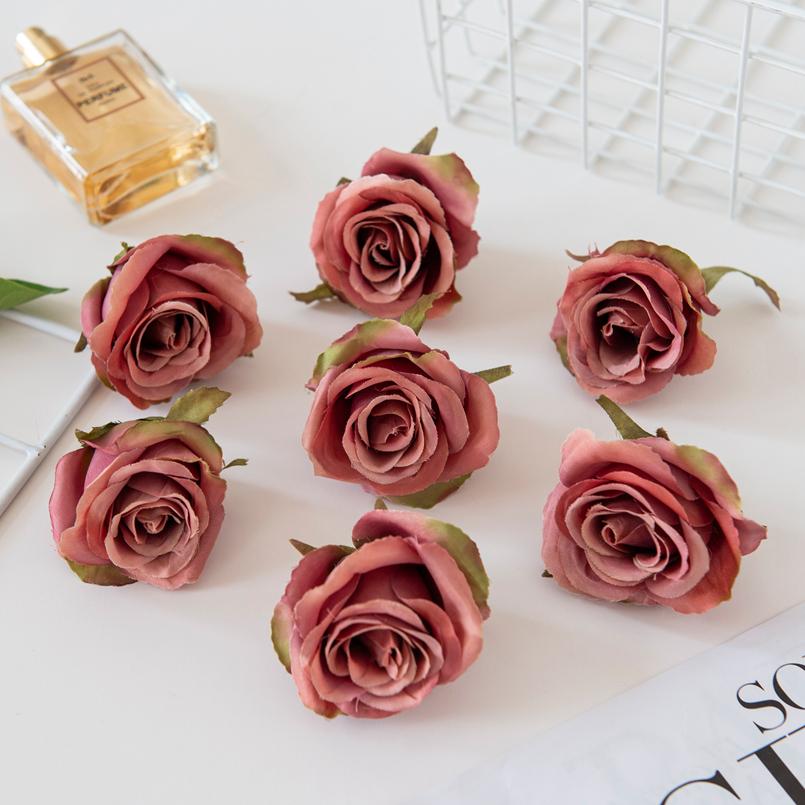 

5/10 шт. Искусственные цветы стена шелковые розы дешевые подарки своими руками коробка подарок на День святого Валентина домашний декор Рождество свадебные декоративные 5 Pieces