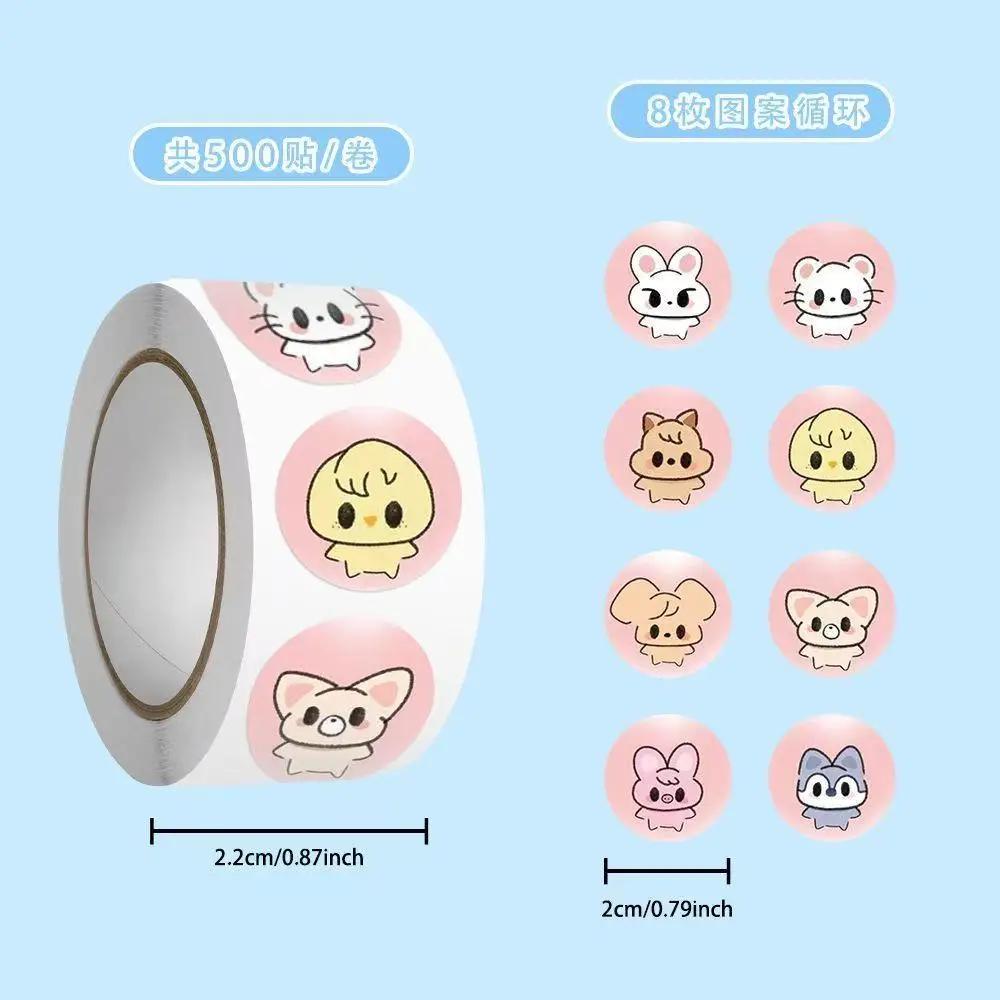 

500PCS Animal Plastic Roll Stickers High Beauty Cute Creativity Peripheral Handheld SKZOO with Entertaining Play Safe Kid Friendly Fun 2