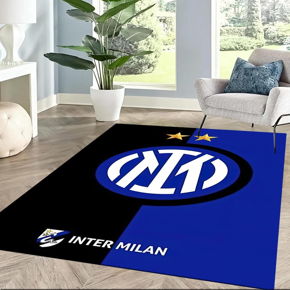 Inter Milan Area Rug Design For Game Room Dining Room Balcony Living Rooms Antislip Rug Office Home Decor Perfect Gift For Womenmen