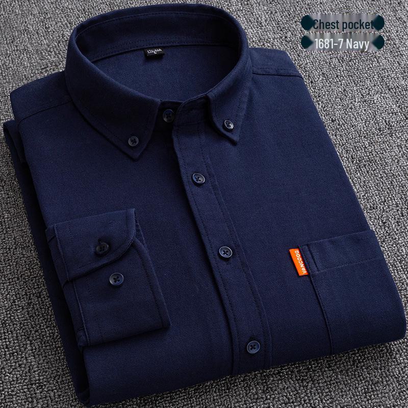 

Рубашка Oxford Slim Fit с длинным рукавом из хлопка для молодых мужчин 5XL