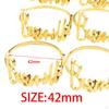 10 Pieces Cloth Napkin Holders, Round Alphabet Buckles Holder, Serviette for Home