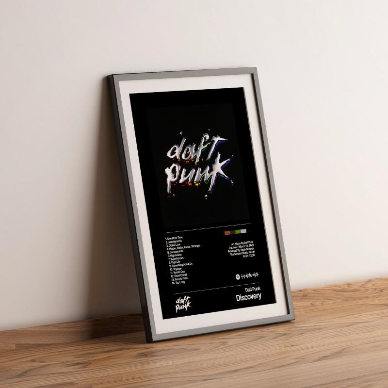 Vintage Daft Punk 1997 Album Music Legend Art Poster Canvas Painting Wall Prints Picture for Living Room Music Studio Home Decor