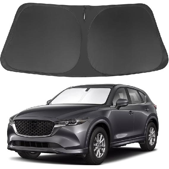 TINGLU Sun Shade For Tesla Model X Tesla X 2016-2024 2025 Accessories Windshield Sun Shade Window Shade UV Rays Protection Sun Visor Cover With