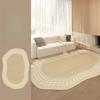 French Style Living Room Decoration Carpet Irregular Shape Rugs for Bedroom Fluffy Soft Bedside Floor Mat Thick Plush Lounge Rug