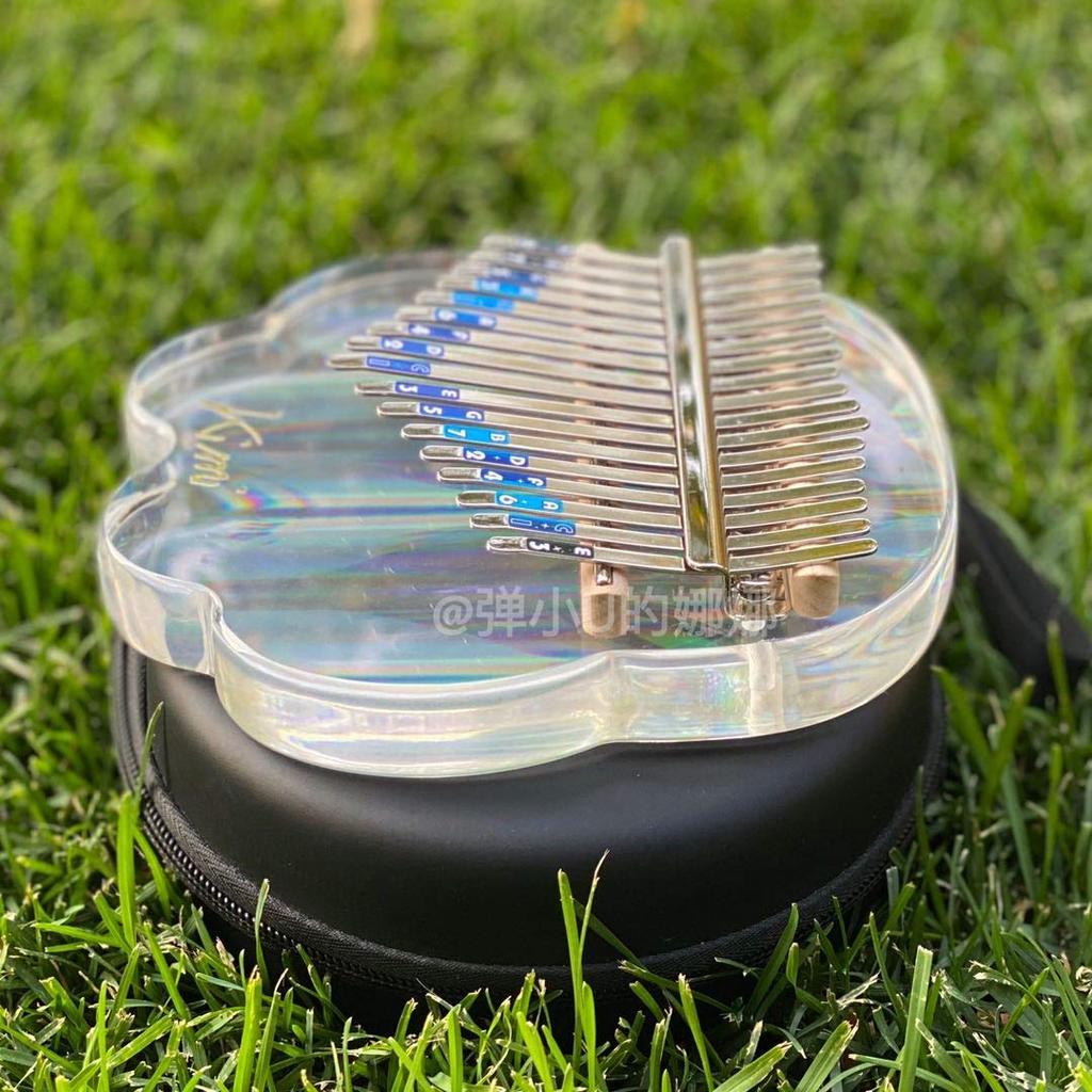 Kimi Karinba 17-Key Thumb Piano Kalimba Transparent Acrylic Case Cat Claw High-Performance Protective