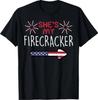 Shes My Firecracker 4th of July Matching Couples His and Her T-Shirt