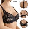 Women Fashion Ultra Thin Bra Transparent Sexy Single Layer Lace Women Lingerie Plus Size No Padded Bra