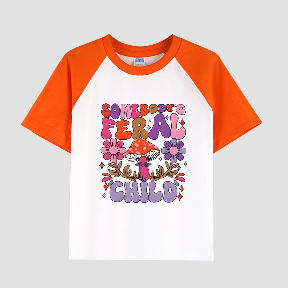 

Детская футболка с цветочным принтом, коротким рукавом, круглым вырезом, хлопковая ткань, повседневный стильный топ для девочек на лето 150cm