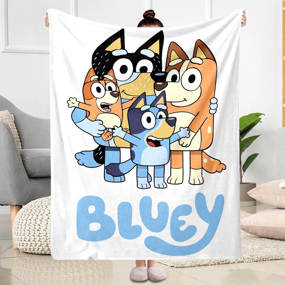 Bluey Friends Adventure Blanket Soft & Cozy Perfect for Picnics Office Bed for All Occasions Modern Style Unique Gift for Family and Friends Camping
