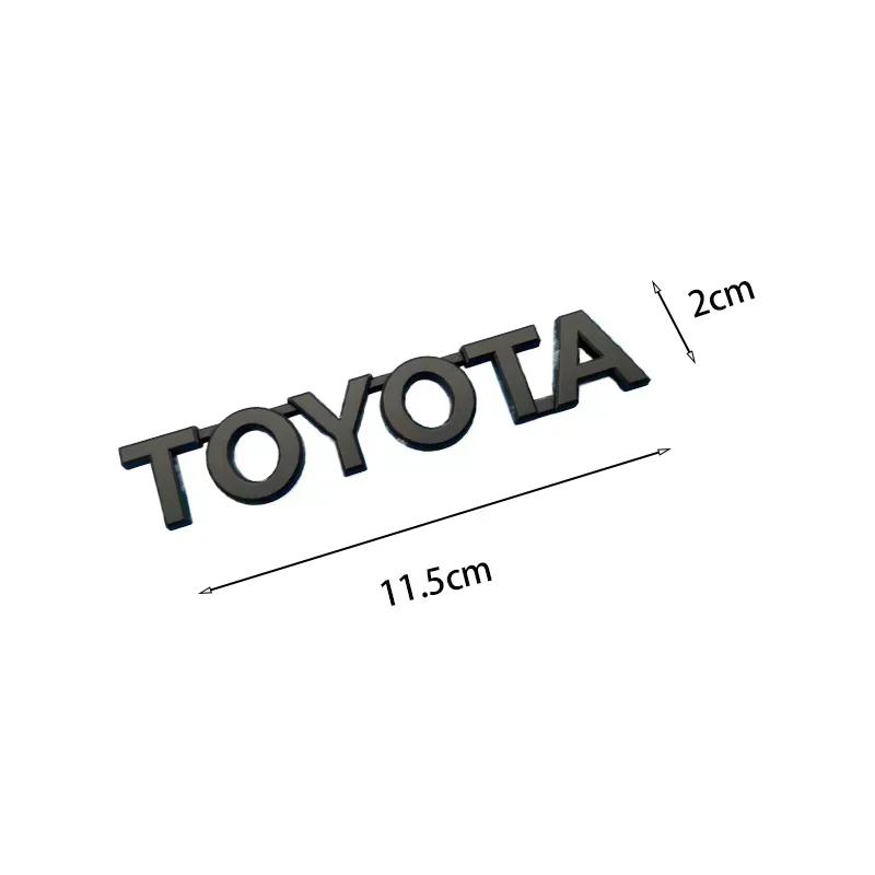 3D Kofferraumemblem für Toyota RAV4 Corolla Camry Prado GT86 Crown REIZ CHR Avalon Hilux Tacoma Auto Logo Autozubehör