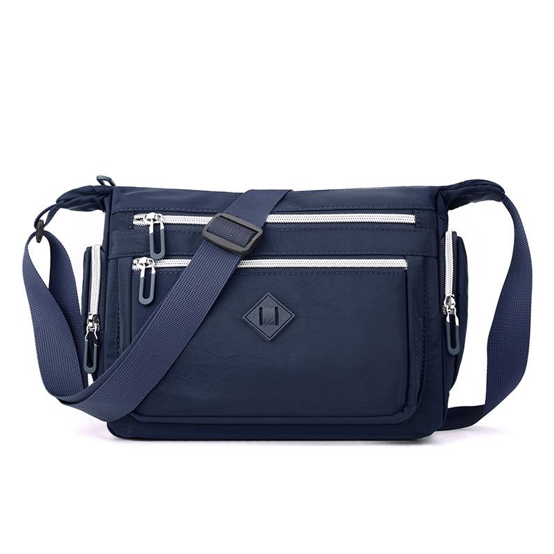 Multi-layer large-capacity shoulder bag women's outdoor leisure anti-splashing messenger bag simple bag
