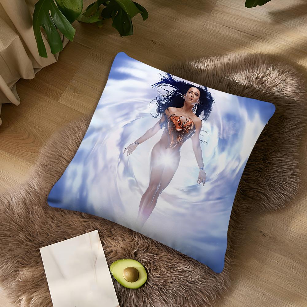 K-Katy Singer P-Perry 143 Kissenbezug Wohnzimmer Akzent Sofa Rückenstütze Quadratisch Lounge Entspannender Nickerchen Begleiter Kissenbezug