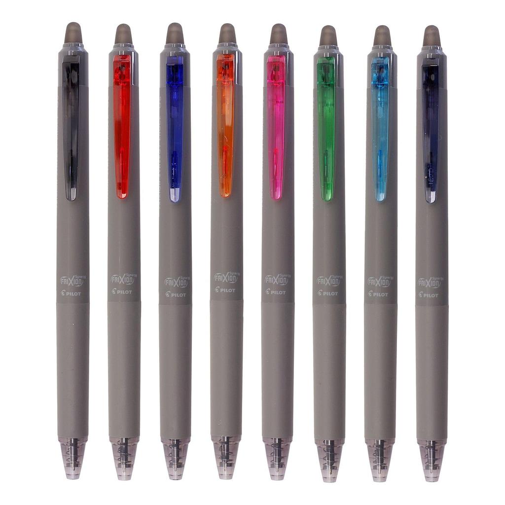 PILOT Frixion Synergy Knock Ballpoint LFSK158C Pen, 0.5mm, 8-Color Set,