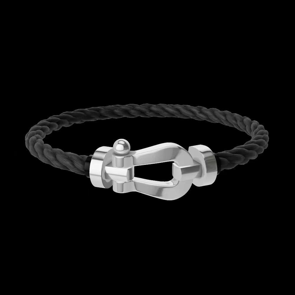 Bracciale con Diamanti V Oro 18K Oro Rosa Bracciale per Coppia Uomo e Donna