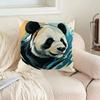 Panda Impact Wysokiej Jakości Luksusowa Poszewka na Poduszkę Poszewki Dekoracyjne Poszewki na Poduszki Elementy Wystroju Pokoju Domowego Poduszki