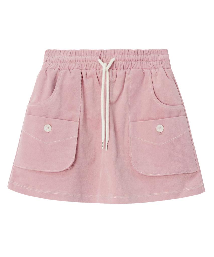 Mayol Corduroy Cargo Skirt_Dusty Pink