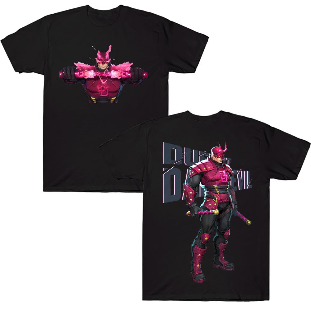 

Duelist Daredevil Graphic T Shirts Men Cotton Tee Crew Neck Short Sleeve Tops Fashion New Unisex Clothes Marvelrivals Daredevil 4XL