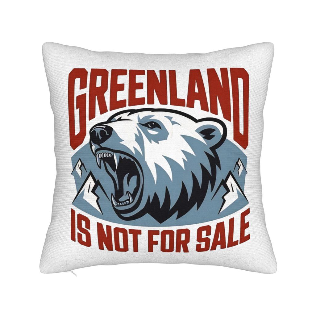 MAGA Greenland Bear Square Pillow Cases Cushion Covers Creative Zipper Decor Throw Pillow Case Cover for Car 40x40cm