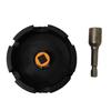 1/2Pcs Threaded Rod Nut Fastener Tool Durable Construction Widely Used Universal Ergonomic Nut Fastening Device Drill Attachment