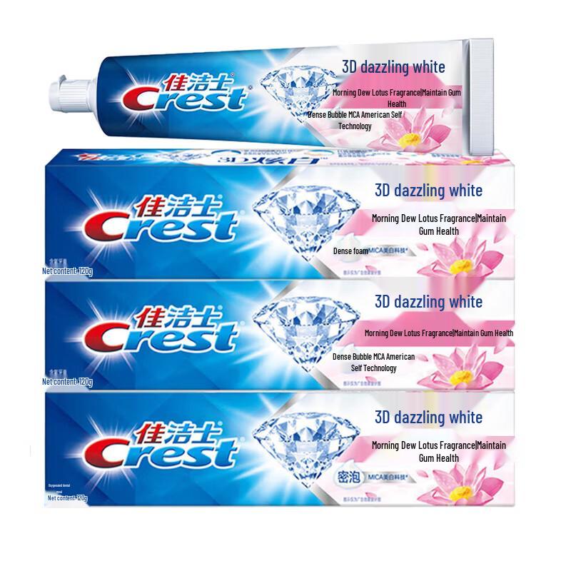 Crest 3D White Morning Dew Lotus Scent Toothpaste