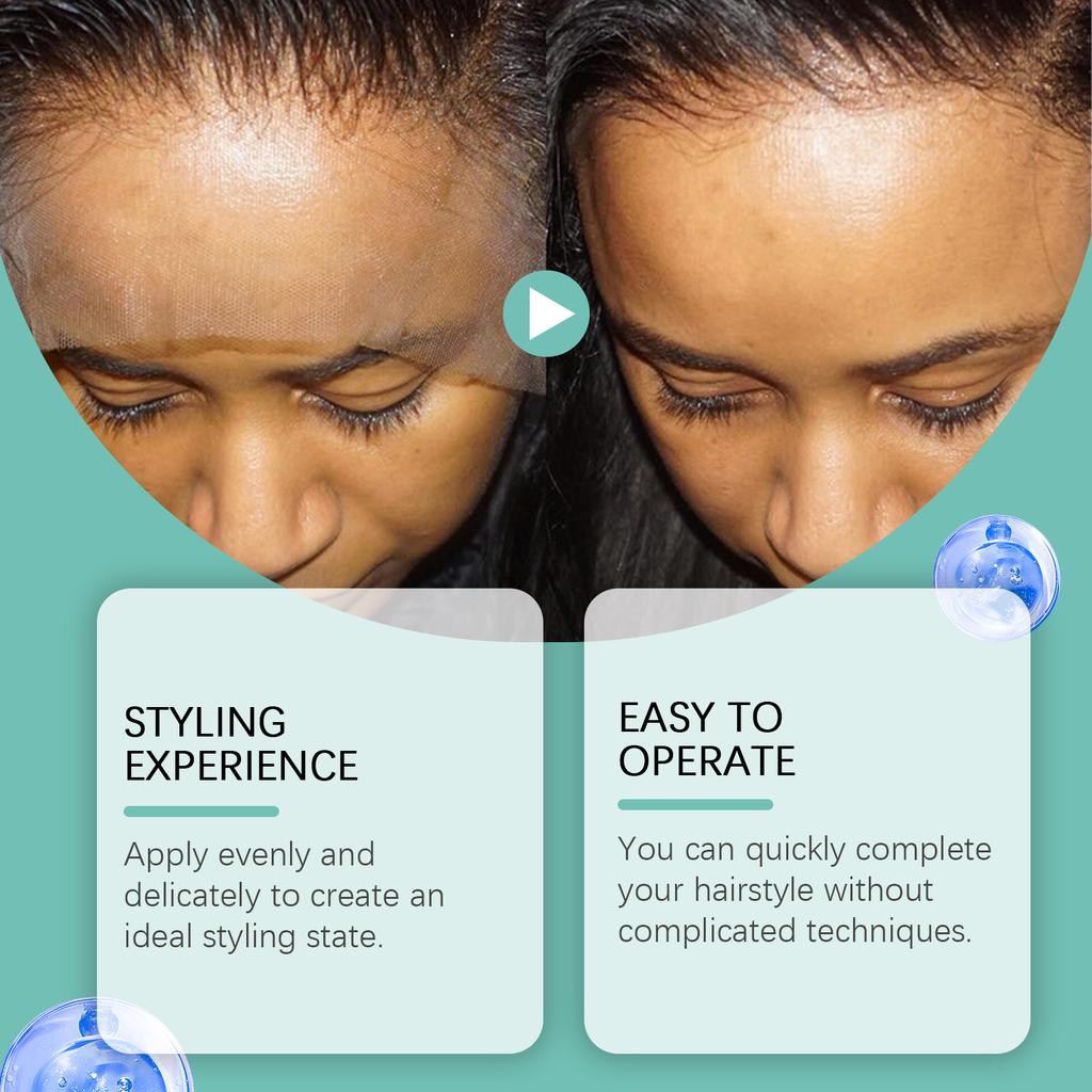 Hairdressing Glue Styling Care Gel Finishing Cream Broken Hair Fixed Moisturizing Hair Wax Long-lasting Styling Spray Bangs Styling,100ML