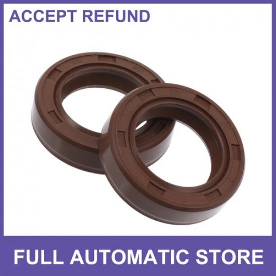 

Oil Seal Seal Ring Rotary Shaft Seal FKM Rubber 20x30x7mm Brown 2pcs