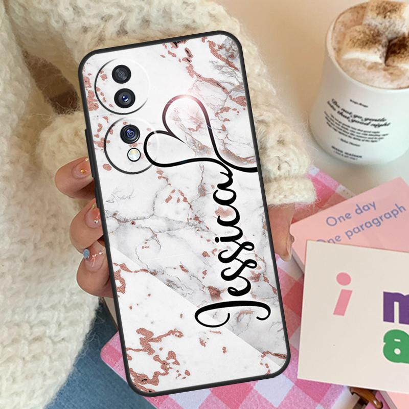 

PERSONALISED NAME INITIALS CUSTOM Case For Honor X8 X6 X7 X9 Magic 4 5 Pro 50 70 90 Lite 8X Honor X9a X6a X7a X8a X9b Cover Honor 90