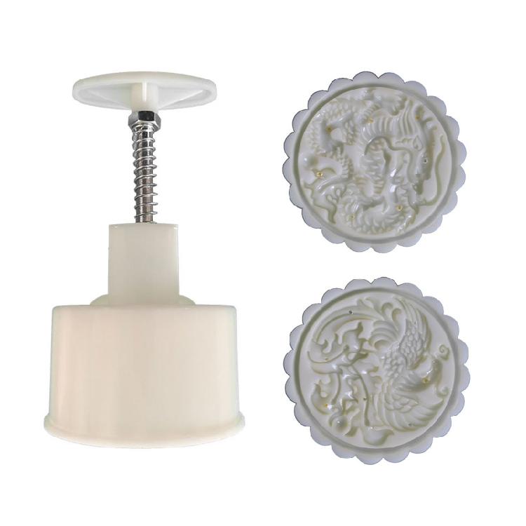 

Stylish Mooncakes Mold Cookie Stamp Festival Dessert Moulds with Stamp Hand Pressed Pastries Mold for Baking Enthusiasts